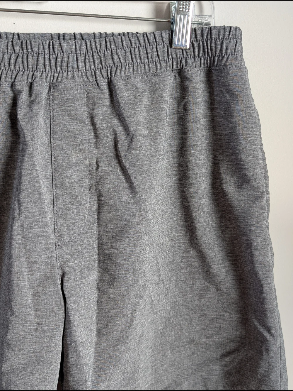 J Crew Shorts Mens Medium Flex Tech Dock Moisture Wicking Gray Elastic Waist